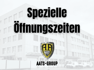 Spezielle Öffnungszeiten wegen Event mit B&T